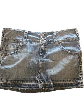 Classic Denim Mini Shorts in Light Blue